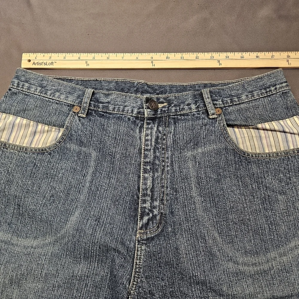 Vintage BAD BOY Jeans Mens 34 Baggy Skater Y2K Wide Leg Embroidered Style